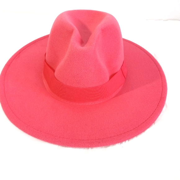Women's Pink Fodora Hat - Picture 2 of 4